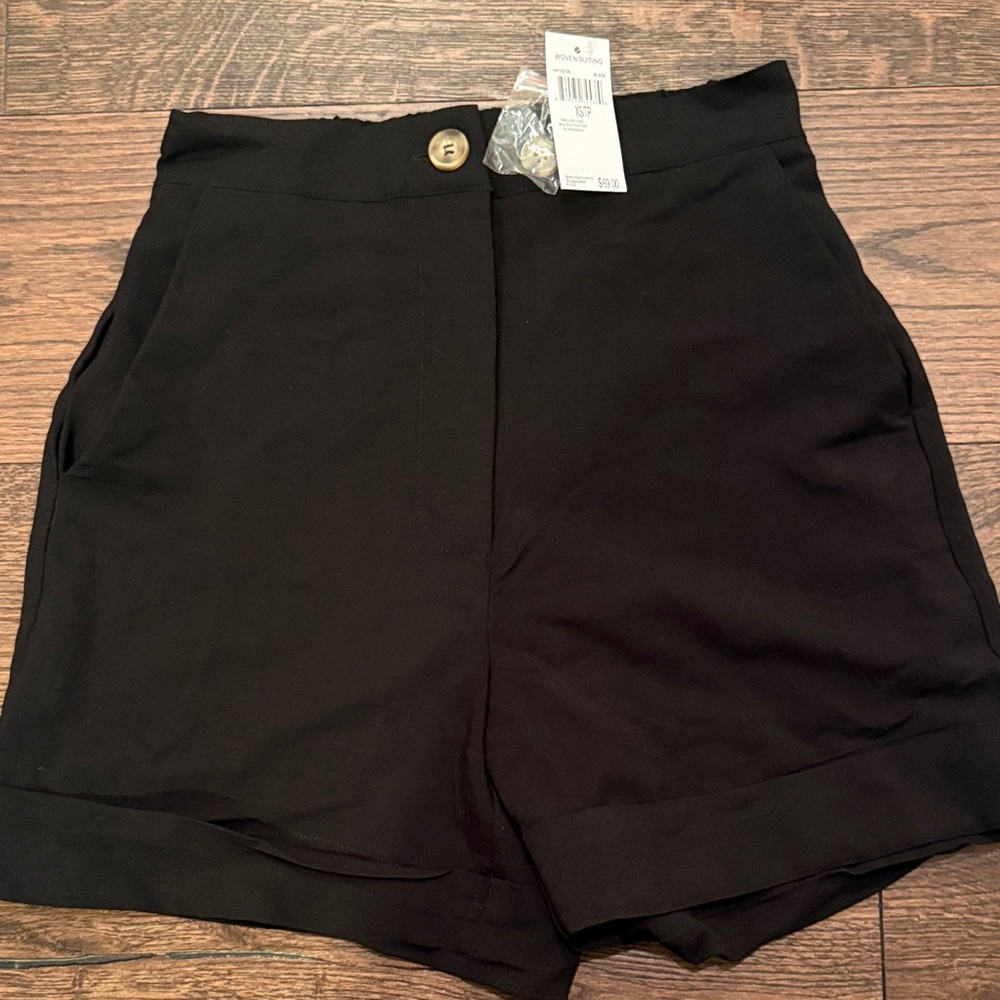 NWT Dressy high waisted Classic Black Women's Shorts